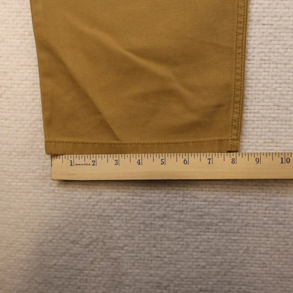Carhartt Mens 34x32 Canvas Work Pants Brown Rugged Flex Relaxed Fit BN2517-M